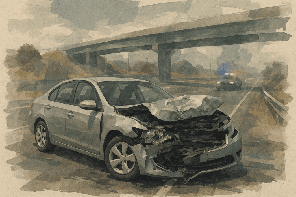 One Dead in Solo Vehicle Crash on NB SR-99 in South Sac Area